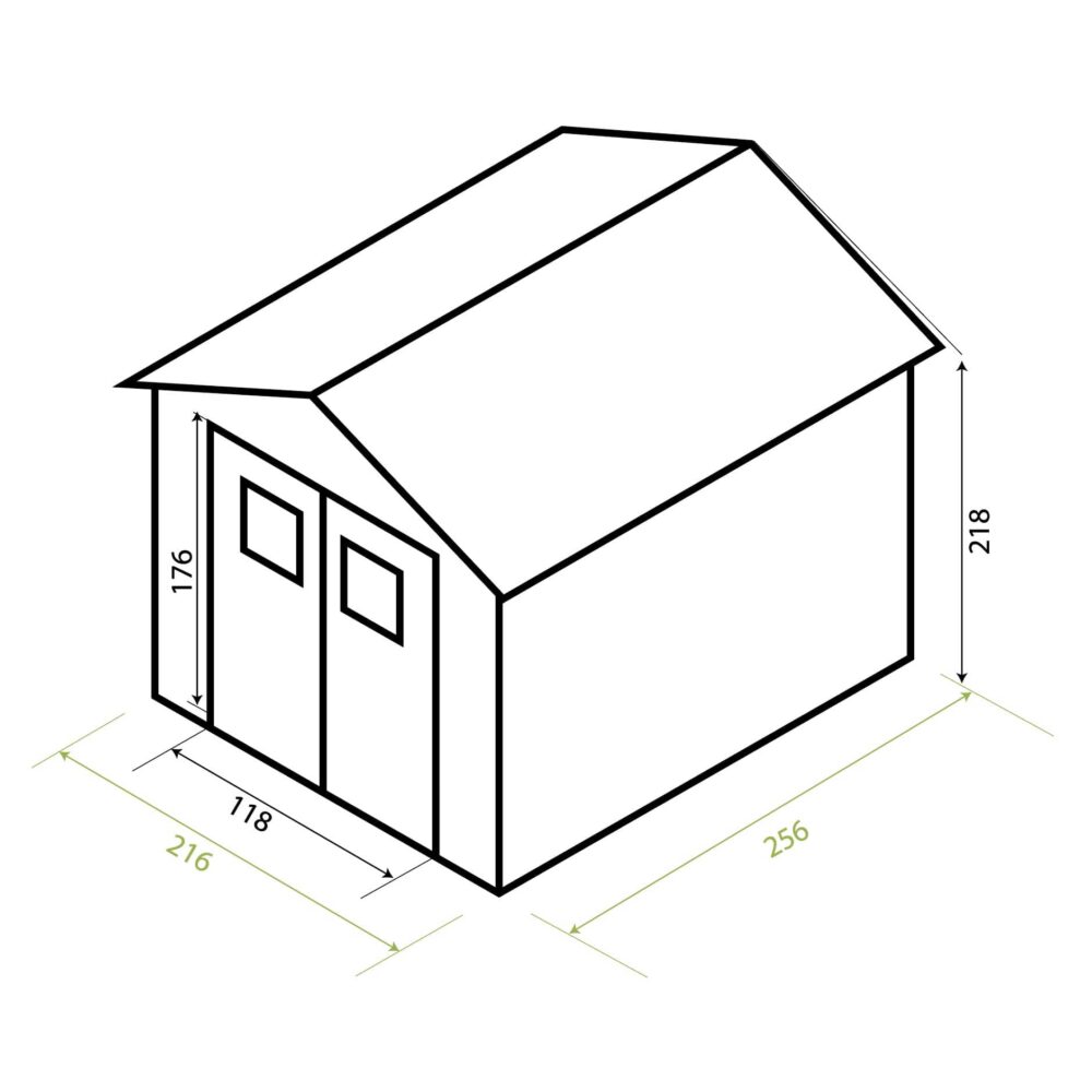 Caseta De Madera Machihembrada Gardiun Alexander Ii - 5,52 M²