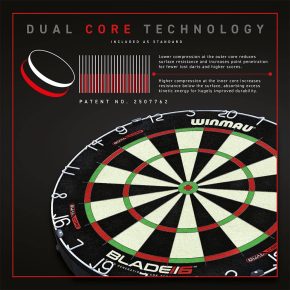 Misaladejuegos Diana Winmau Blade 6 Dual Core Dartboard 3031. - Imagen 3