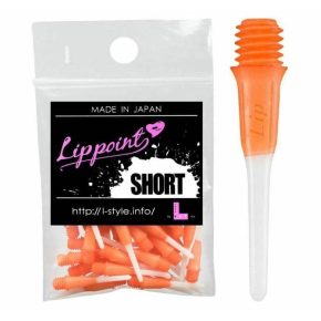 Misaladejuegos Puntas Lippoint Shortlip Two Tone Orange White 22mm 2ba 30unid - Imagen 2