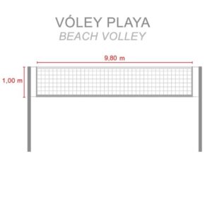 Misaladejuegos Red Vóley Playa PRO 5094 - Imagen 2