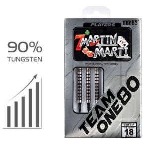 Misaladejuegos Dardos One80 Team Martin Marti Edicion Especial 18g 90% 7912. - Imagen 3