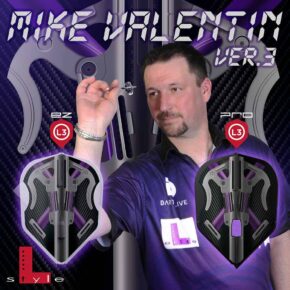 Misaladejuegos Plumas Champagne Flights L-Style L3PRO Shape Mike Valentin V3 Negro - Imagen 3