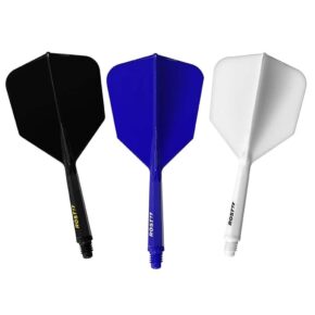 Misaladejuegos Plumas Cuesoul Rost 77 Negro-Blanco-Azul Big Wing L 74mm 51479