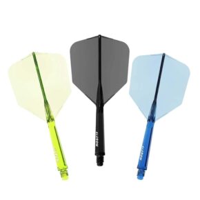 Misaladejuegos Plumas Cuesoul Rost 77 Verde-Negro-Azul Transparente Big Wing L 74mm 51491